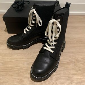 Rag & Bone Shiloh black combat boots 39.5